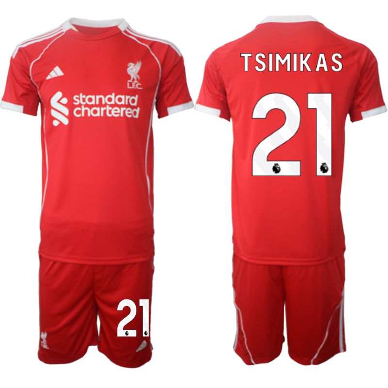 Men 2025-2026 Season Club Liverpool home red #21 Soccer Jersey
